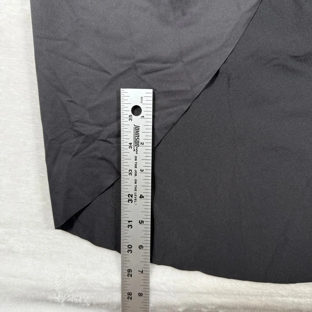 SKIMS Swim Twist Front Skirt Onyx Black Plus Size 3X Faux Wrap Cover Up Skirt